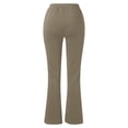 thumbnail image 5 of SELONE Green Flare Leggings Plus Size Tall Mid Waist Trouser Full Length Bootcut Loose Casual Long Trousers Pull on Solid Soft Lightweight Comfortable XL Tall Breathable Summer Clothes, 5 of 5