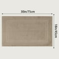 thumbnail image 7 of Unique Bargains Washable Cotton Bath Rugs Quick Dry Floor Carpet Shower Mat Khaki, 7 of 7