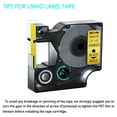 thumbnail image 3 of GREENCYCLE 20PK Compatible for DYMO D1 Label Tape 45023 12mm 7m Black on Gold for LabelManager LabelPoint LabelWriter Label Maker, 3 of 7