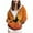 Orange, variant on Towmus Women's Fleece Zip Hoodie Y2K Halloween Long Sleeve Hooded Sweatshirts Casual Drawstring Gradient Hoodies