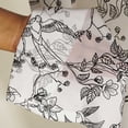 thumbnail image 3 of Vargottam Floral And Bird Print Sheer Curtains for Window & Door - 2 Panel Set, 84", Grommet Top, Light Filtering Georgette Drape for Living Room, Bedroom, or Office, 3 of 8