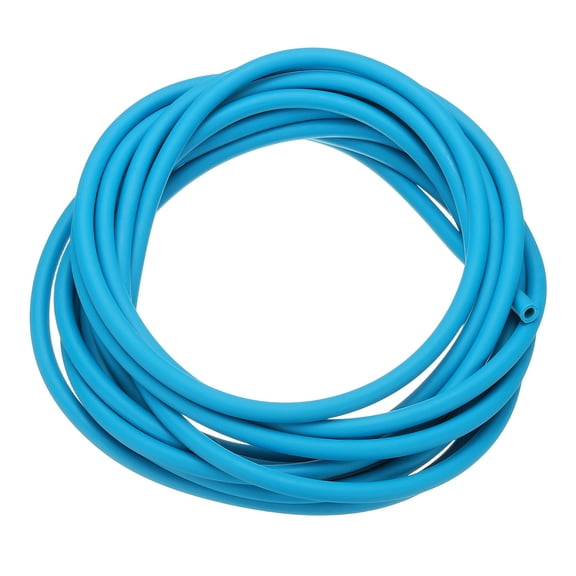 Uxcell 13 Ft(4M) Rubber Tubing, 3/16"(4mm) ID 1/4"(7mm) OD Sling Shot Natural Latex Rubber Tubing for Exercise Stretching Laboratory Home Hose, Blue