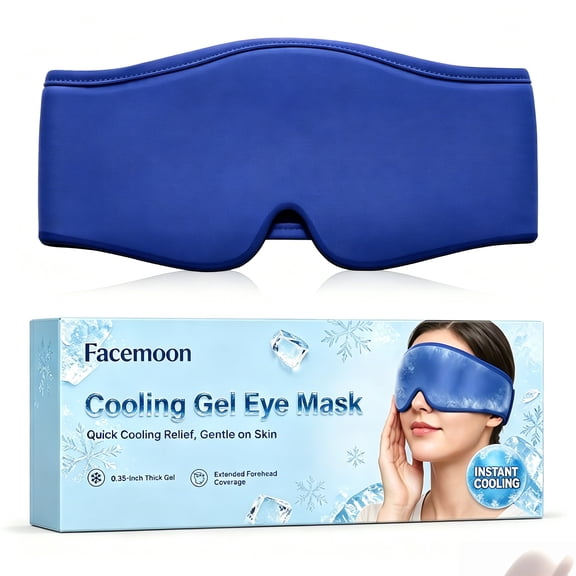 Cold Eye Mask for Puffiness, Cooling Gel Ice Pack for Eyes, Reusable Cold Compress Eye Mask for Dark Circles, Migraine Headache Relief, Eye Strain, Sinus Pressure, After Surgery Care