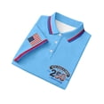 thumbnail image 2 of Hogleaql Men's Trendy 250th Anniversary Usa Polo Shirt Short Sleeve Collar 4th Of July Button T-Shirts 250th Anniversary Usa Patriotic Trendy Shirts Sky Blue M, 2 of 6