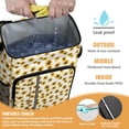 thumbnail image 2 of Travel Cooler Bag - White Sunflower Camping Beer Cooler Backpack with Bottle Opener- Waterproof Insulated Picnic Backpacks - Cooler Bag for Beach, 2 of 6