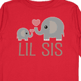 thumbnail image 4 of Inktastic Little Sister Elephant Girls Long Sleeve Toddler T-Shirt, 4 of 5