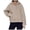 Khaki, variant on Tunic Tops for Women Loose Fit Casual Long Sleeve Winter Fall Relaxed Hooded Long-sleeved Blouson Off the Shoulder with Pocket Plain Hoodie Cotton Sweatshirts Tops(Light Pink,XL)