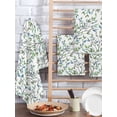 thumbnail image 2 of Blue Green Eucalyptus Kitchen Dish Towels for Drying Dishes Set of 3, Spring Botanical Leaves Weeping Waffle Weave Microfiber Hand Tea Bathroom Towels Quick Dry & Absorbent Towel 15.7x23.6, 2 of 7