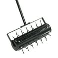 thumbnail image 2 of Ktaxon 17-inch Lawn Aerator with T-Handle, Heavy Duty Rolling Grass Aerator for Soil Aeration, Black, 2 of 9