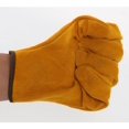 thumbnail image 3 of Guantes de soldadura de cuero para hombres, resistentes al calor, resistentes al fuego, guantes de trabajo para soldar, jardinería, camping, chimenea, hogar, estufa, barbacoa, 3 of 4