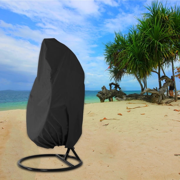 Funda para silla colgante para patio 420D Tela Oxford resistente impermeable Veranda Patio Cocoon Egg Chair Funda protectora para muebles de jardín Resistente al agua y a los rayos UV Muyoka Hogar
