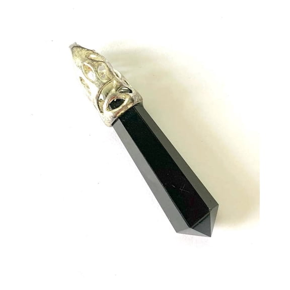 crystalmiracle Black Obsidian 1.5" Pendant Crystal Healing Fashion Accessory Gift for Men Women