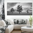 thumbnail image 1 of Trois Arbres devant les Montagnes - Uvre d'Art Paysager sur Toile, 1 of 3