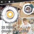 thumbnail image 2 of 4 Inch Angle Grinder Disc 22 Tooth Chain Saw Wood Carving Cutting Disc Steel, 2 of 5