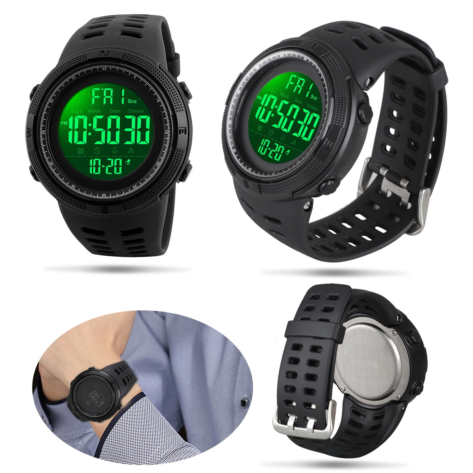 large face digital watch for seniors