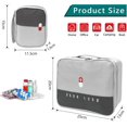 thumbnail image 3 of 2pcs Empty First Aid Kit, First Aid Kit, Portable First Aid Kit, First Aid Kit, Waterproof Medical Box, 3 of 5