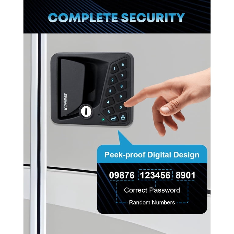 Kohree RV Door Lock, Keyless Entry with Remote photo 7