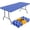 Blue, variant on 2 Pack Rectangle Table Cloth 5 Foot, Waterproof Elastic Fitted Tablecloths, Windproof Washable Polyester Table Cover for Picnic, Camping, Outdoor (Black, 30"x60")