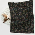 thumbnail image 6 of Rocae Colorful Game Controller for Pet Blanket Dog Blanket Cat Blanket Soft Sleep for Small Medium Pet-Small, 6 of 8