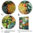 thumbnail image 3 of Designart "Succulent Mosaic Artistry" Floral & Botanical Floater Framed Wall Art Living Room, 3 of 7