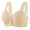 Beige, variant on ZKCCNUK Plus Size Bras for Women Mesh Front Buckle Bra Breathable Comfortable Beautiful Back Large Chest Small Underwear Everyday Bras Size 36-46