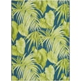 thumbnail image 2 of Mark&Day Outdoor Rugs, 7x9 Leroy Coastal Indoor/Outdoor Lime Green Area Rug, Non Shedding Lime Green Deep Teal Carpet for Patio, Porch, Deck, Bedroom, Living Room or Kitchen (6'7" x 9'), 2 of 7