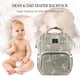 thumbnail image 3 of Mochila para Pañales de Bebé LEQUEEN Unicornio Color Gris, 3 of 12