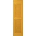 thumbnail image 6 of Ekena Millwork 15"W x 56"H Americraft Two Equal Louver Exterior Real Wood Shutters (Per Pair), Turmeric, 6 of 10