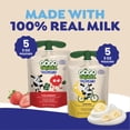 thumbnail image 4 of GoGo squeeZ Low Fat Yogurtz Strawberry and Banana Yogurt Snack Pouches, 3 oz (10 Pack), 4 of 16