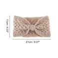 thumbnail image 3 of Unique Bargains 1 Pc Fashion Headband Yarn Bow Pattern Shrimp Pink, 3 of 5