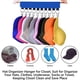 thumbnail image 4 of Soporte organizador de sombreros para colgar, almacenamiento de sombreros plegable para habitación, organizador de armario con 10 Clips para sombreros de béisbol, accesorios de pelota, 4 of 4