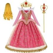 Disney fille déguisement Aurora Belle princesse robe enfants fantaisie enfants Cosplay déguisement de luxe Halloween vêtements de noël