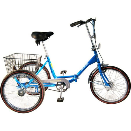 Single Speed Adult Folding Tricycle 55