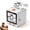 White, variant on Smart Ai Voice Sticker Printer, Mini Thermal Label Printer with Display, Portable Inkless Sticker Maker for Home, Office, Study & DIY Projects, USB Charging