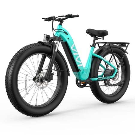 Vivi Electric Bike, 26" x 4.0 Fat Tire Ebike, 1475W Peak Motor Electric Mountain Bike for Adults, 25MPH 60Miles Electric Bicycle with 48V 720WH Removable Battery, 7 Speed, Torque Sensor, 2849