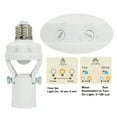 Rotatable PIR Motion Sensor Light Socket, E26/E27 Bulb Holder Adapter