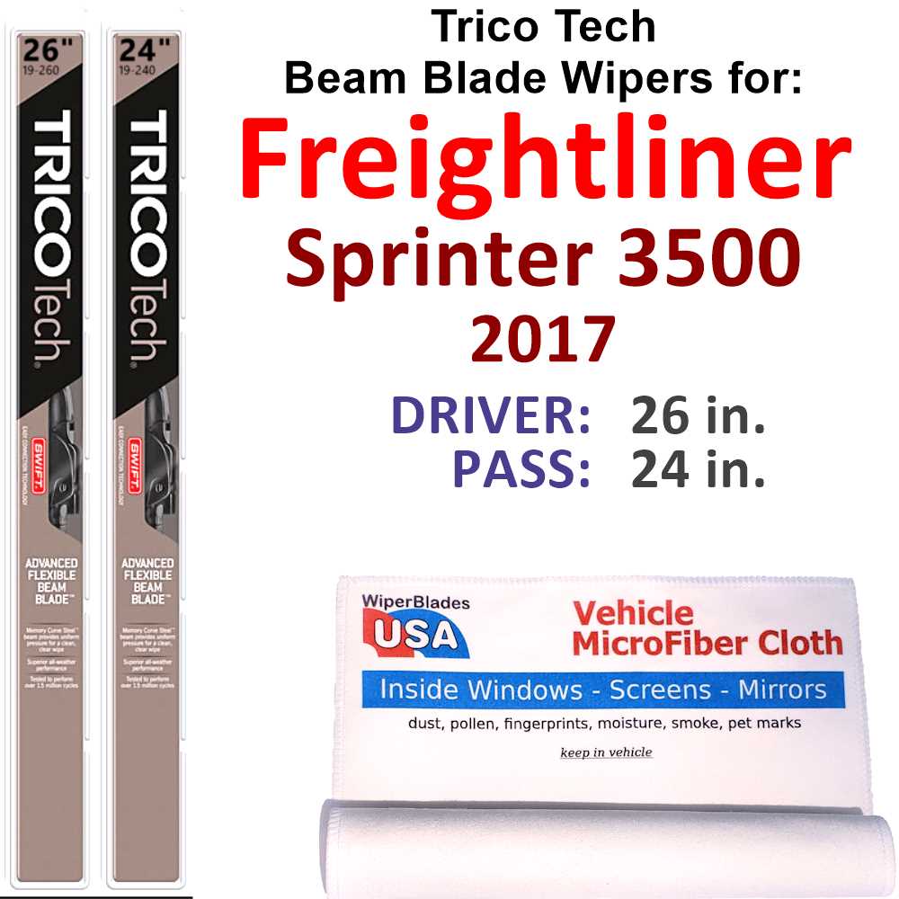 2017 Freightliner Sprinter 3500 Beam Blade Wipers (Set of 2)