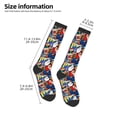 thumbnail image 3 of Saiise Mario T Funny Socks Men Women Boys Kids Adults Novelty Graphic Crew Tube Socks Crazy Design Casual Dress Socks for Sports,Running,Travel, 3 of 7