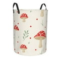 thumbnail image 2 of Kll Flat Mushrooms Waterproof Foldable Laundry Hamper Bucket With Handles For Storage Bin,Kids Room,Home Organizer (Small), 2 of 8