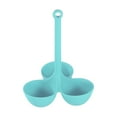thumbnail image 4 of Egg Boiler Egg Steam Rack Multi Function Basket Holder Steamer Rack Eggs Basket Blue and 3 holes, 4 of 9