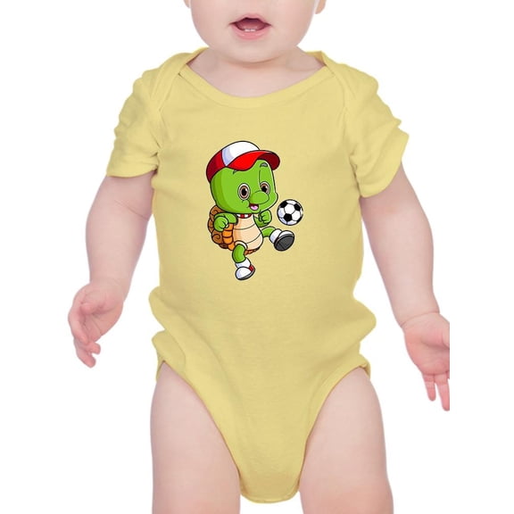 Cute Turtle Playing Art Bodysuit Infant -Image by Shutterstock, Newborn