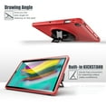 thumbnail image 6 of Dteck Galaxy Tab S5e 2019 Case with Soft Screen Protector, 360 Rotating Kickstand Full-Body Impact Resistant Cover with Hand Strap For Samsung Galaxy Tab S5e 10.5 Inch 2019 (SM-T720 /SM-T725), Red, 6 of 10