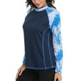 thumbnail image 3 of Alove Women's Long Sleeve Rash Guard Top Surfing Swim Shirt UPF 50+, 3 of 5