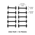 thumbnail image 5 of THE ORIGINAL STRETCHLACE | No Tie Silicone Dress Shoe Laces | Elastic Laces to Turn Dress Shoes Into Slip-Ons | Black, 1.6" (4cm), 5 of 8