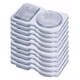 thumbnail image 1 of Contenedor de condimentos de 2 compartimentos contenedor dividido desechable para viaje Picnic, 1 of 8