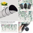 thumbnail image 4 of Eucalyptus Leaf Watercolor Flowers Mouse Pad XXL Green Red Leaves Desk Mat, Spring/Summer Extended Keyboard Mat, Precision Stitched Edges, NonSlip Rubber Base, 31.5x15.75 Inch, 4 of 6