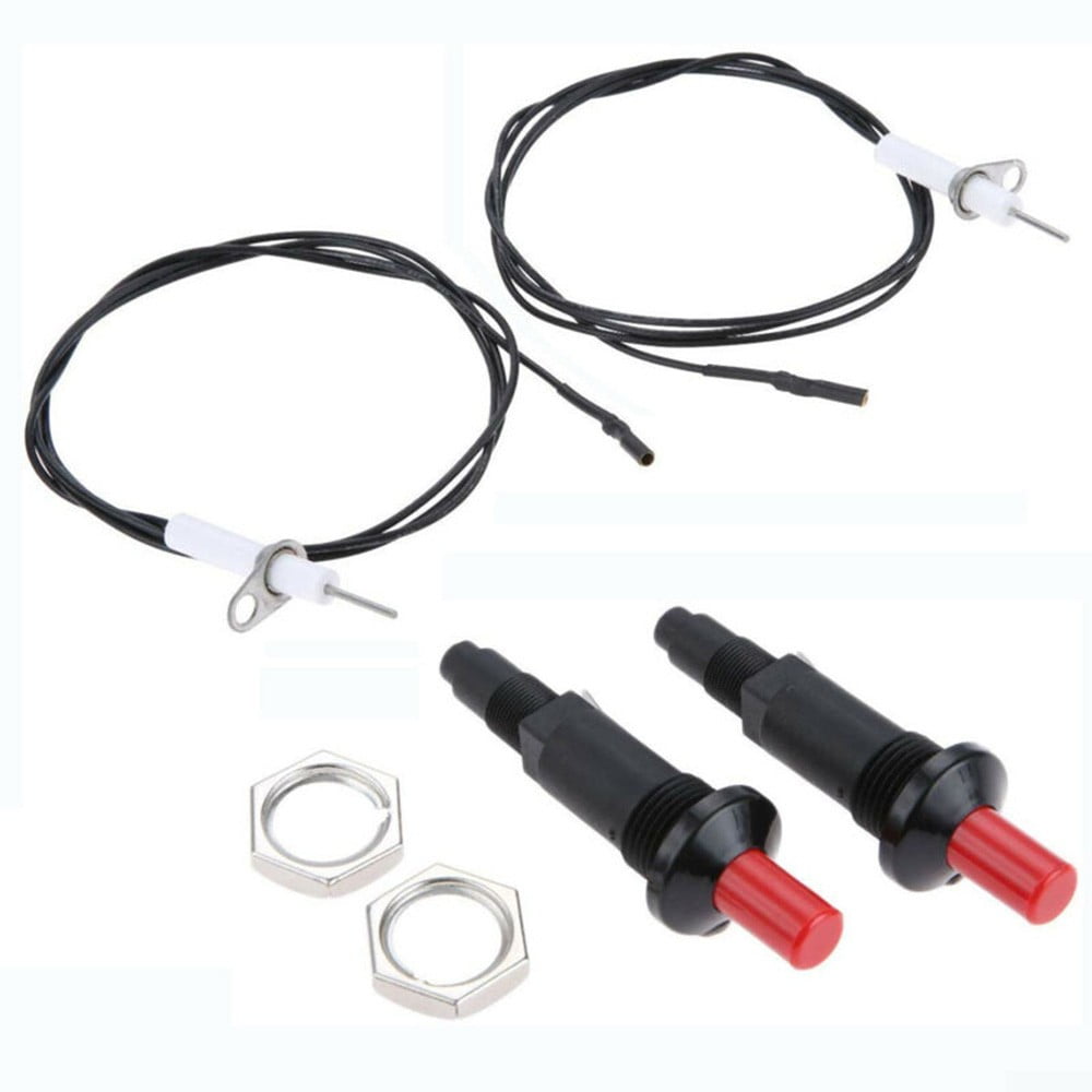 2 Pcs Gas Grill Push Button Piezoelectric Piezo Igniter Spark Ignition Set