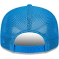 thumbnail image 4 of Men's New Era Powder Blue Los Angeles Chargers Stacked Trucker 9FIFTY Snapback Hat, 4 of 6