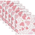 thumbnail image 6 of Coolnut Valentine's Day Love Heart Cloth Napkins Set of 4,Reusable Washable Polyester Dinner Table Napkins for Family,Kitchen,Dining,Party Decor, 6 of 7