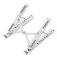 thumbnail image 1 of Soporte para computadora portátil 25 kg Soporte para computadora portátil plegable de enfriamiento Soporte ajustable para computadora portátil, Blanco Inevent EL001408-01B, 1 of 7